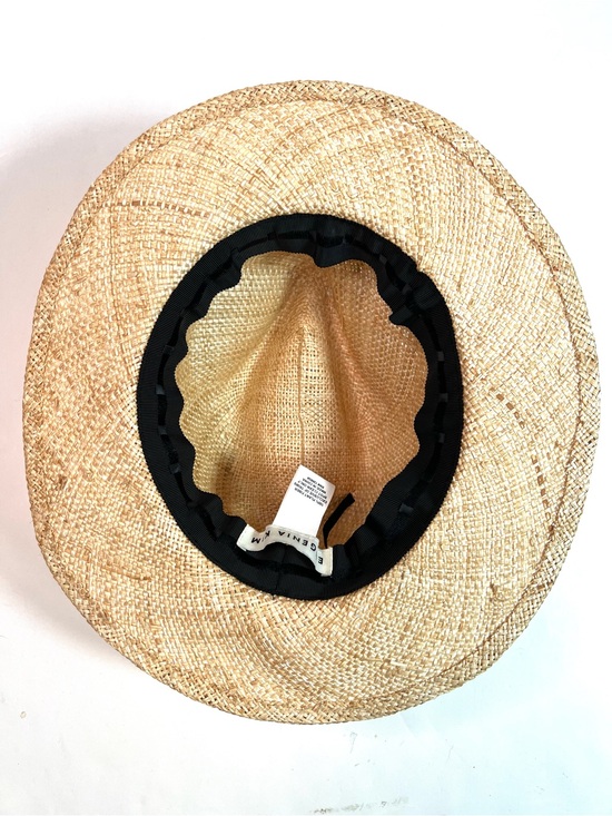 Eugenia Kim Woven Fedora Straw Hat Pink Chain